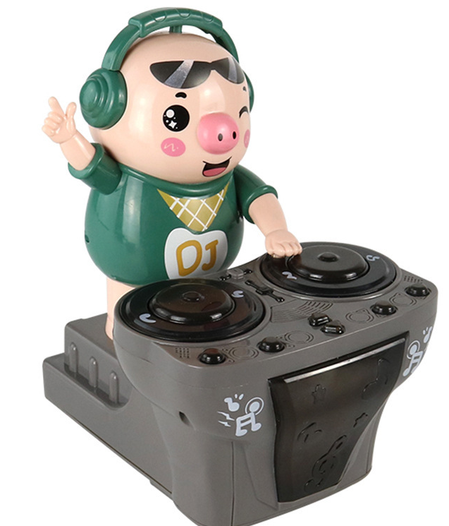 打碟豬玩具